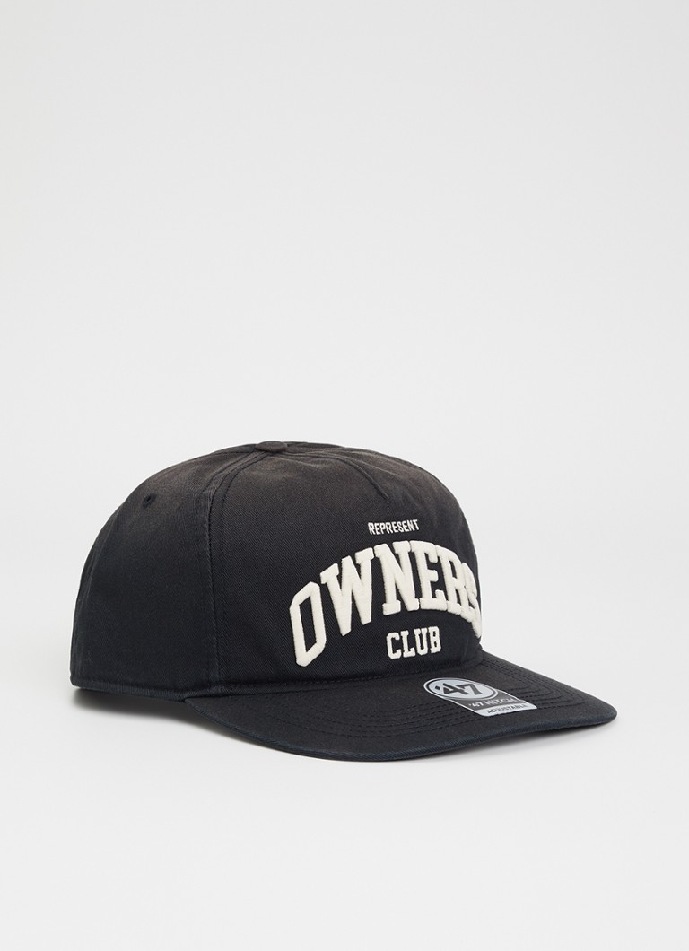 Represent Heren Owners Club pet met logoborduring in de kleur Zwart, maat: OS