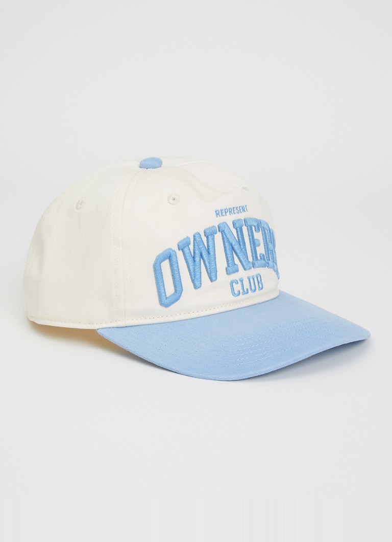 Represent Heren Owners V2 Contrast pet met borduring in de kleur Gebroken wit, maat: OS