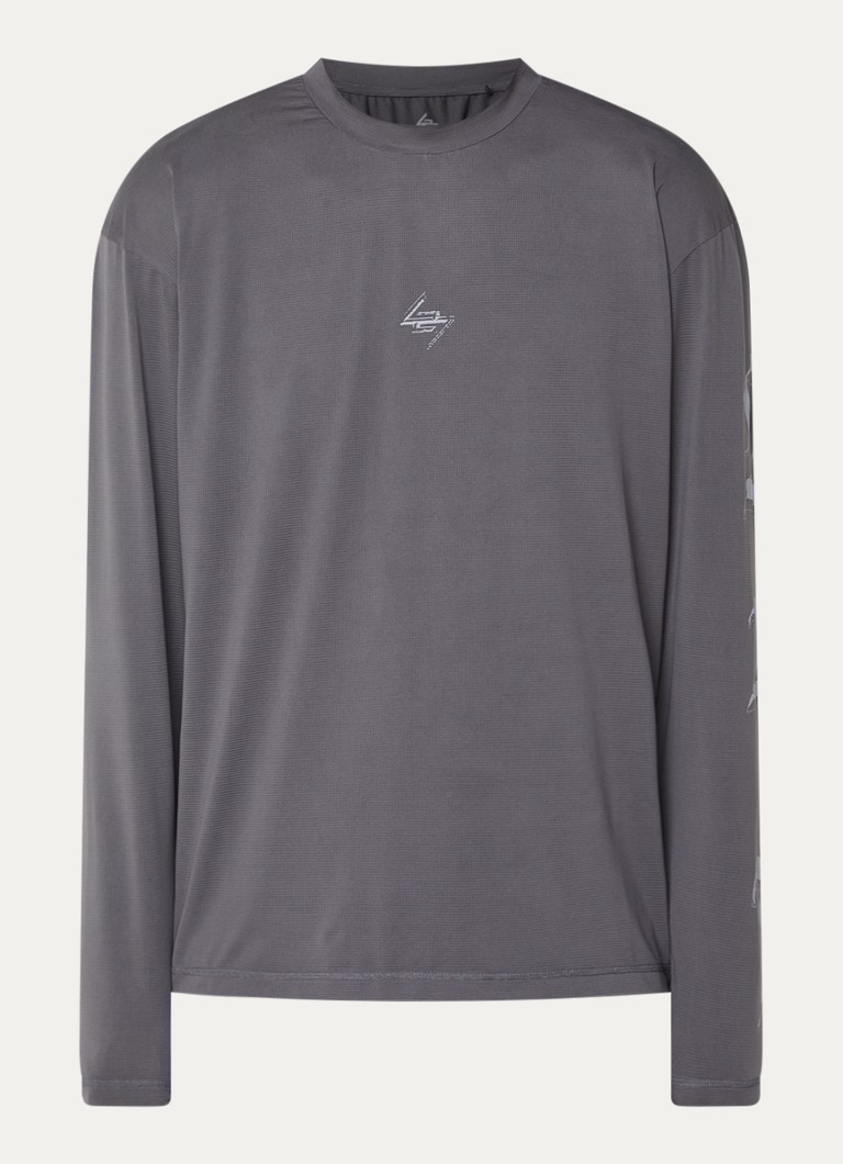 Represent Heren 247 long sleeve met logo- en backprint in de kleur Antraciet, maat: S