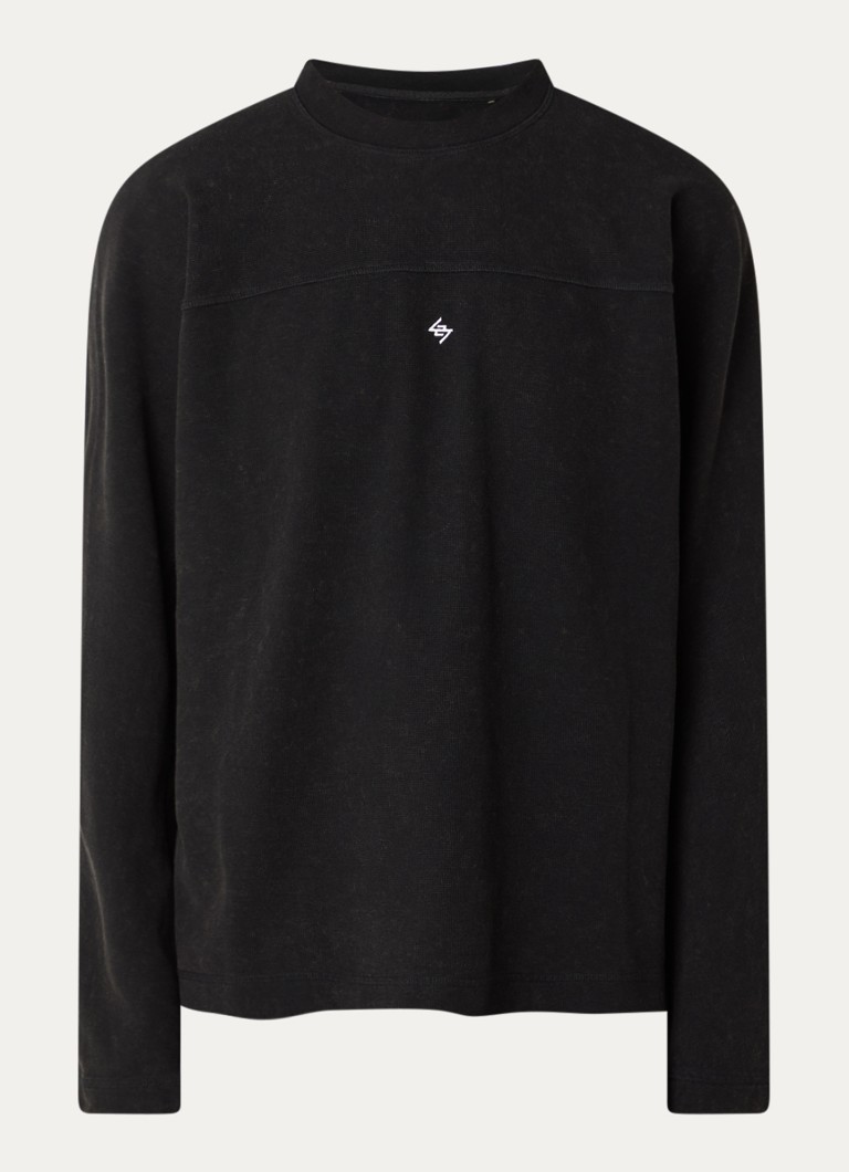 Represent Heren 247 long sleeve met logo in de kleur Zwart, maat: L