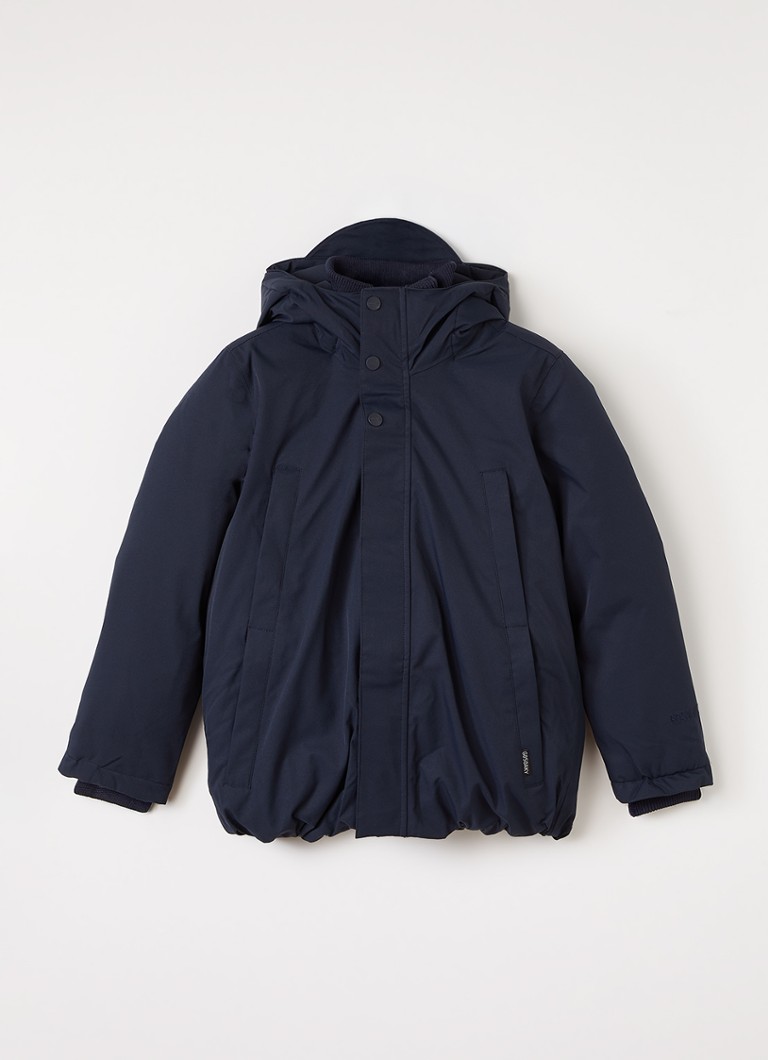 Gosoaky Jongens Chipmunck gewatteerde parka met capuchon in de kleur Donkerblauw, maat: 134/140