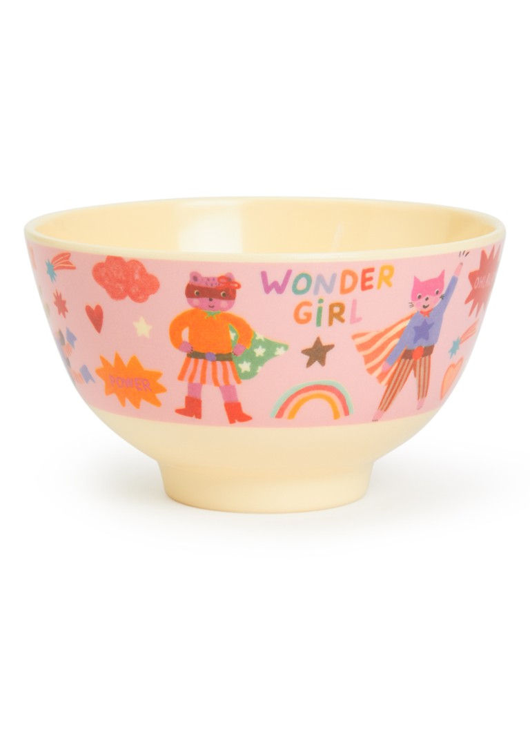 Rice Meisjes Hero kom 300 ml in de kleur Roze, maat: 300ml