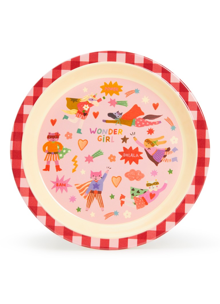 Rice Bord 21,5 cm in de kleur Roze, maat: 1MAAT