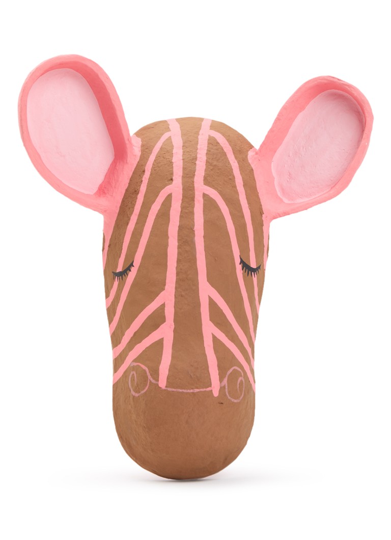 Rice Zebra wanddecoratie 29 cm Roze - Deal