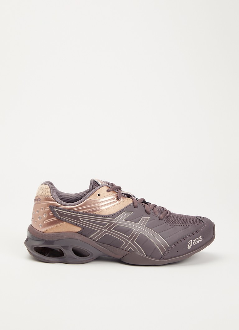 ASICS Dames Gel- Kinetic FR sneaker met mesh details in de kleur Bruin, maat: 38