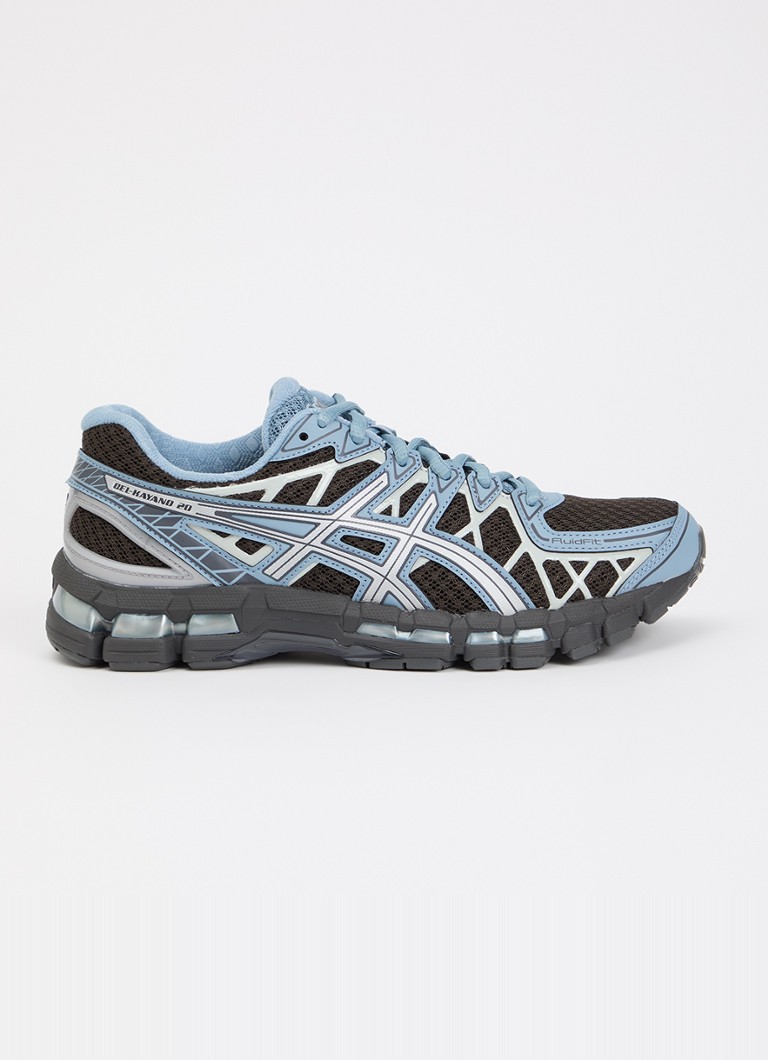ASICS Dames Gel-Kayano 20 sneaker met mesh details in de kleur Staalblauw, maat: 38