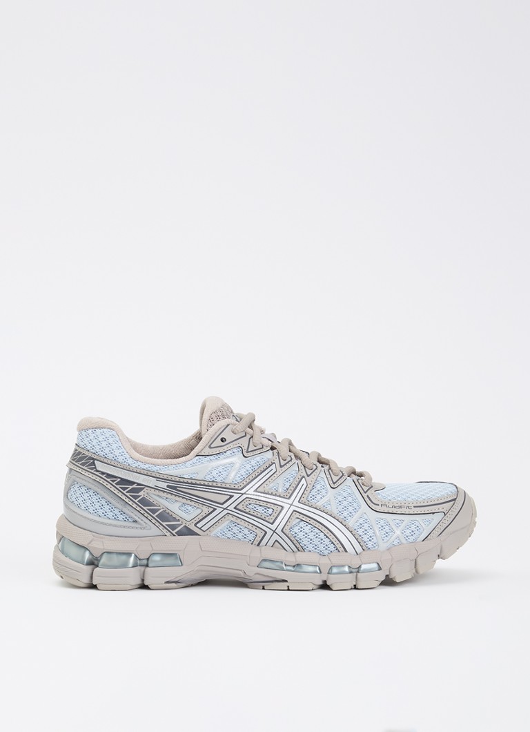 ASICS Dames Gel-Kayano 20 sneaker met mesh details in de kleur Donkerbeige, maat: 39