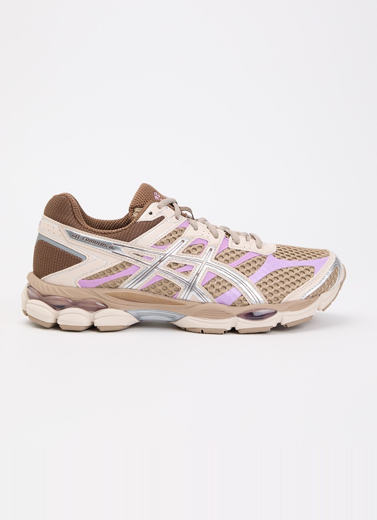 ASICS Dames Gel-Cumulus 16 sneaker met mesh details in de kleur Bruin, maat: 37
