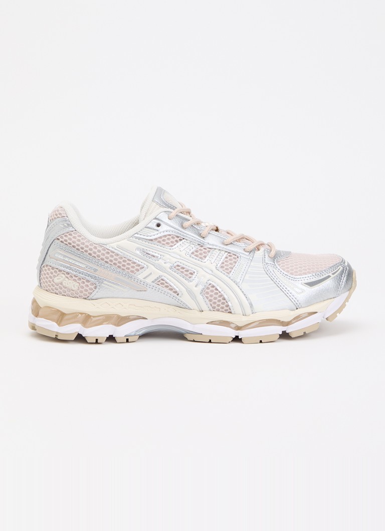 ASICS Dames Gel-Kayano 12.1 sneaker met mesh details in de kleur Beige, maat: 41.5