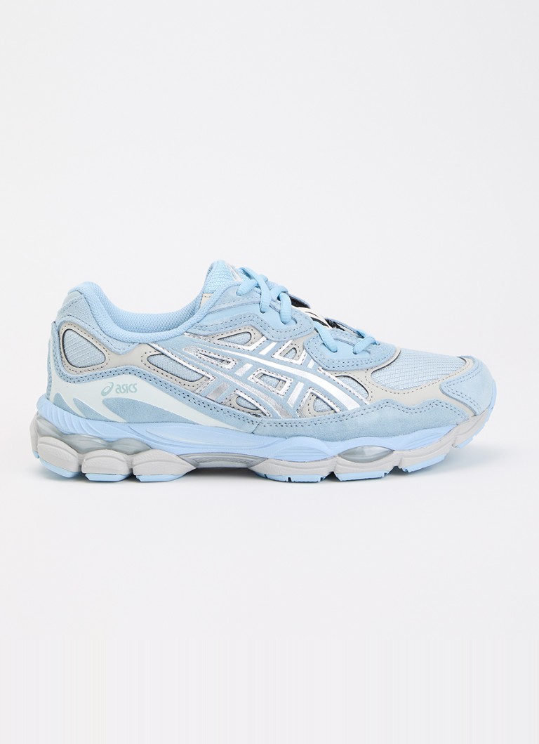ASICS Dames Gel-Nyc sneaker met suède details in de kleur Lichtblauw, maat: 38