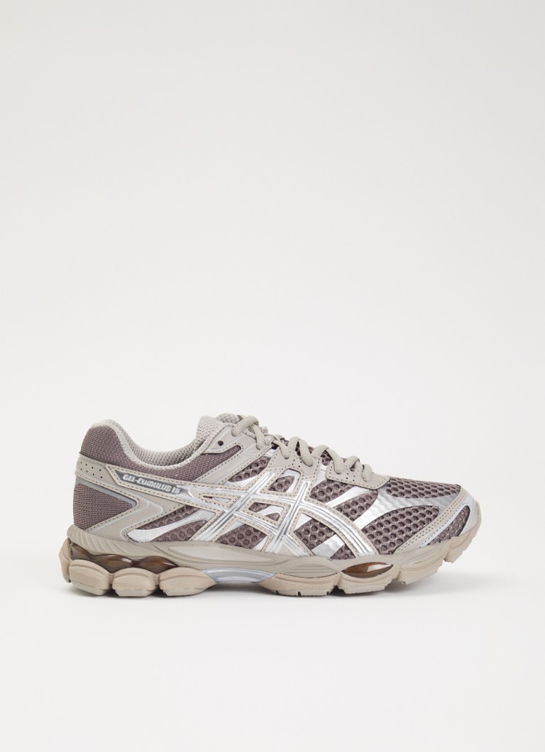 ASICS Dames Gel-Cumulus 16 sneaker met mesh details in de kleur Bruin, maat: 38