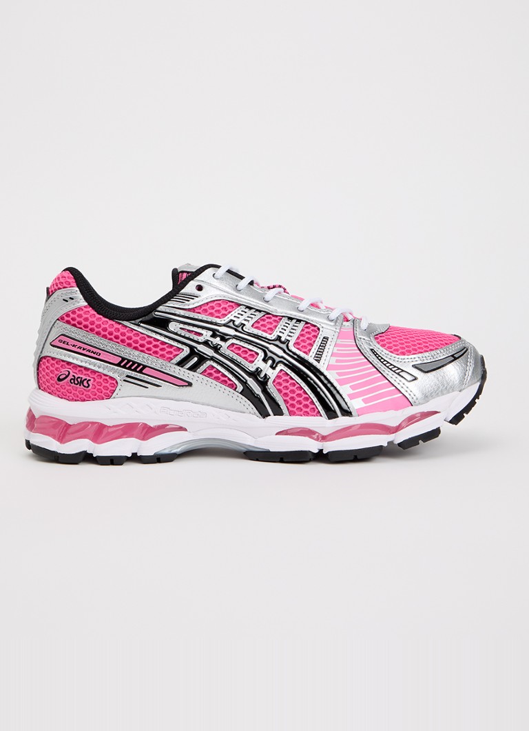 ASICS Dames Gel-Kayano 12.1 sneaker met mesh en metallic details in de kleur Fuchsia, maat: 38
