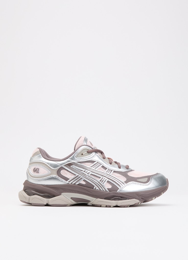 ASICS Dames Gel-NYC 2.0 sneaker met metallic finish in de kleur Lichtroze, maat: 37