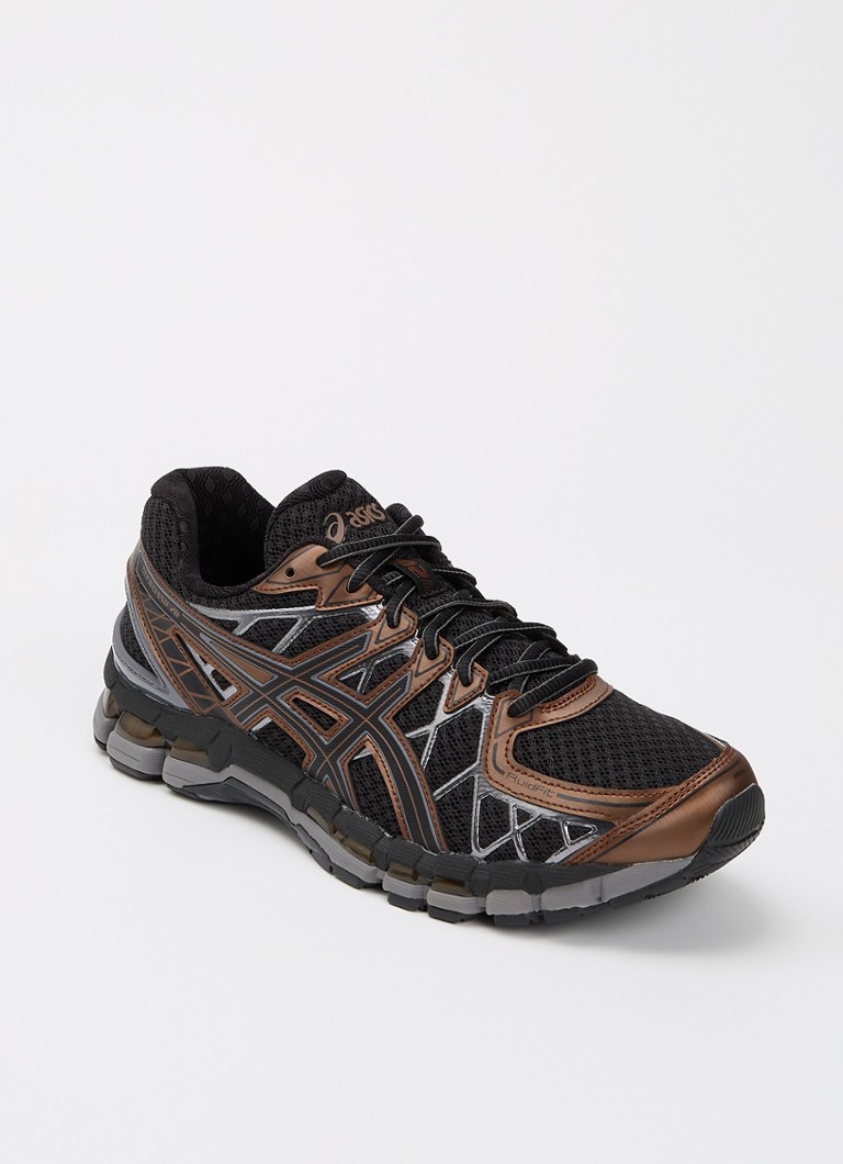 ASICS Heren Gel-Kayano 20 sneaker met mesh details in de kleur Zwart, maat: 46
