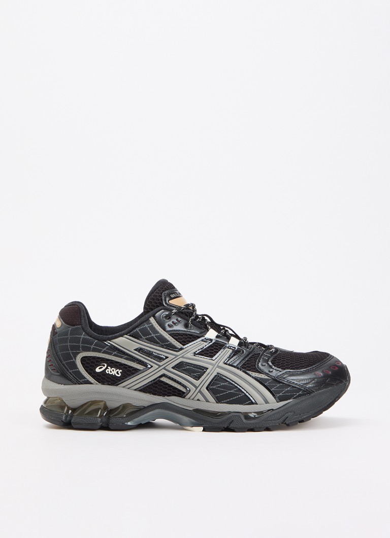 ASICS Heren Gel-Nimbus 10.1 sneaker met mesh details in de kleur Zwart, maat: 44