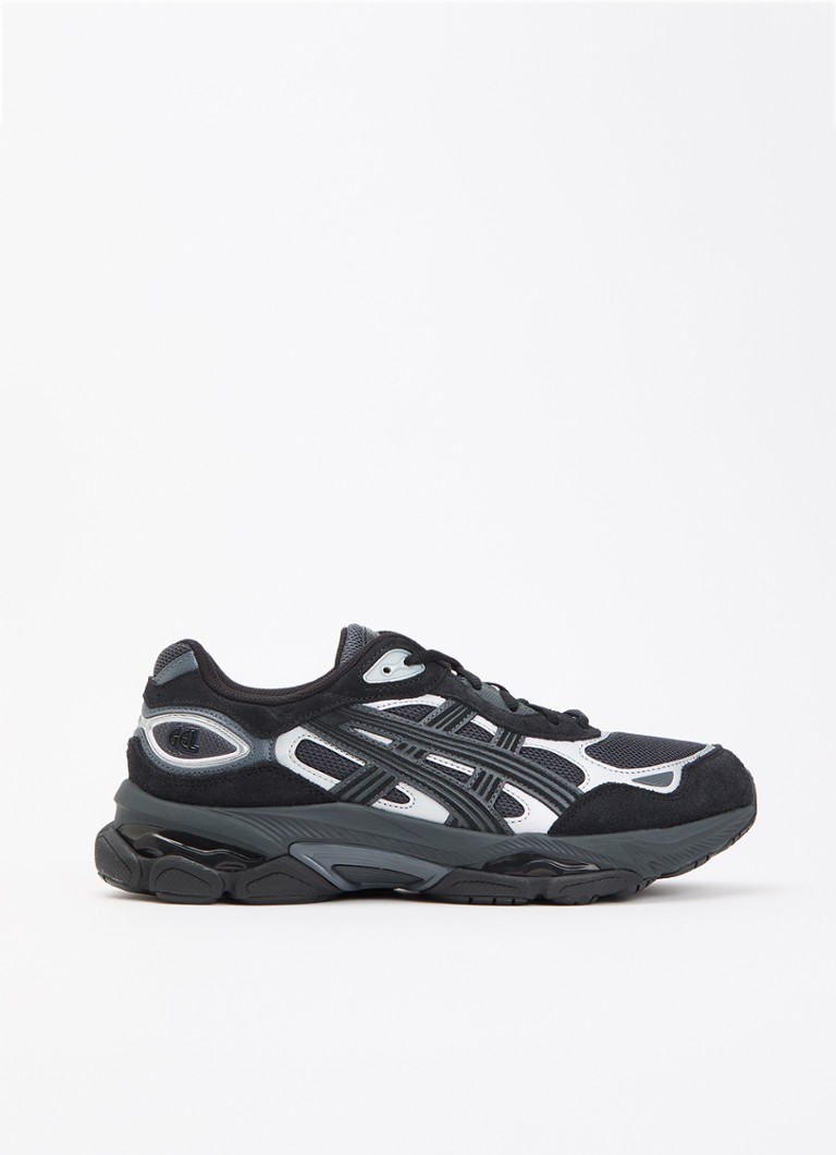 ASICS Heren Gel-Nyc 2.0 sneaker met suède details in de kleur Zwart, maat: 45