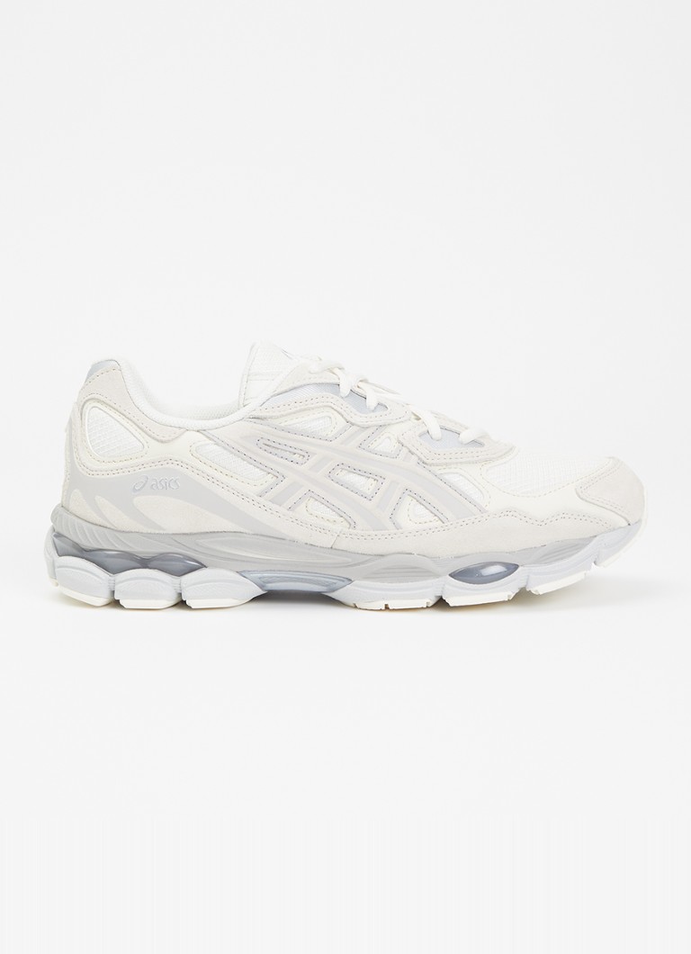 ASICS Heren Gel-Nyc sneaker met suède details in de kleur Gebroken wit, maat: 43.5