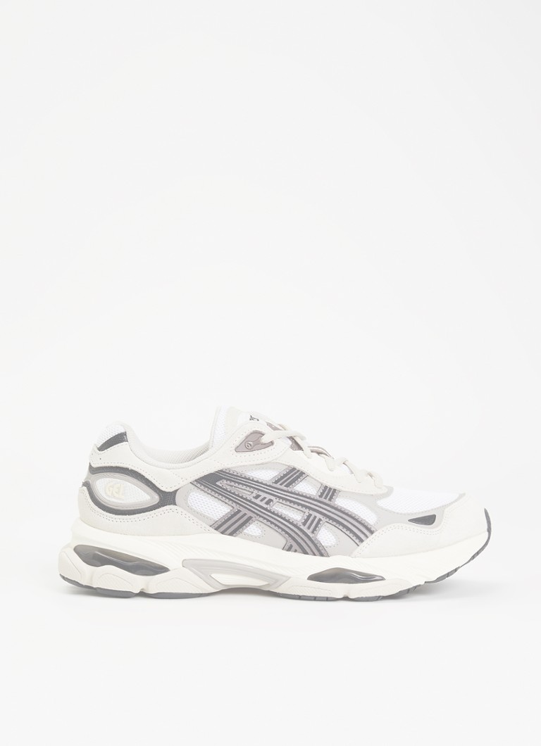 ASICS Heren Gel-Nyc 2.0 sneaker met suède details in de kleur Grijs, maat: 42