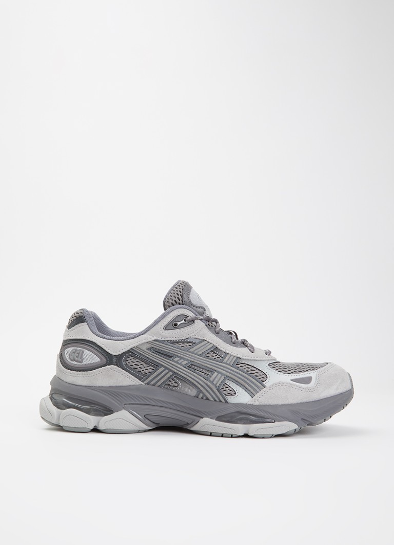 ASICS Heren Gel-Nyc 2.0 sneaker met suède details in de kleur Grijs, maat: 44