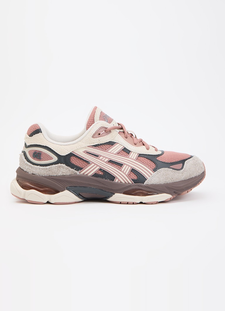 ASICS Heren Gel-Nyc 2.0 sneaker met suède details in de kleur Beige, maat: 44