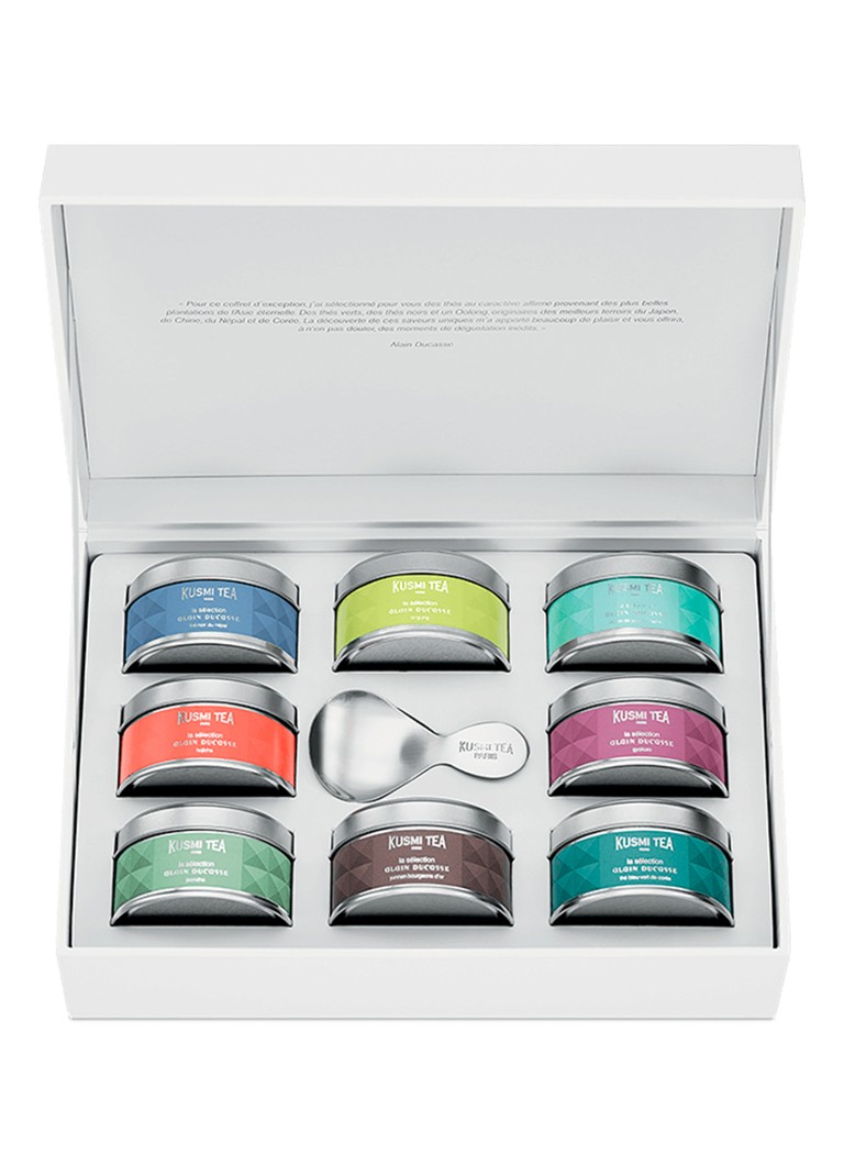 Kusmi Tea La Collection A. Ducasse theeset van 8 mini's + lepel - Deal