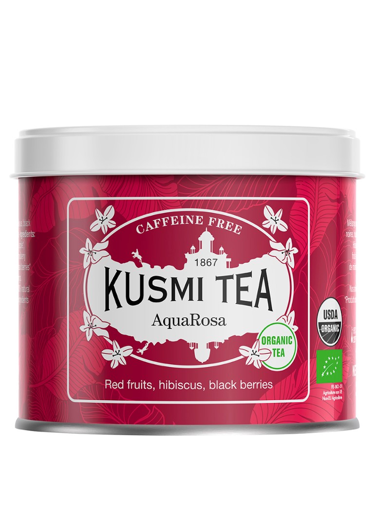 Kusmi Tea AquaRosa losse thee 100 gram Donkerroze - Deal