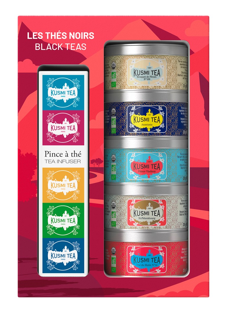 Kusmi Tea Black Teas theeset met losse thee 5 x 20 gram