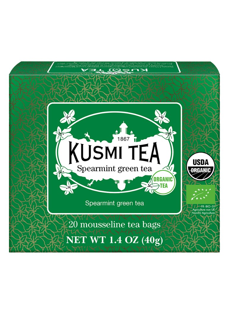 Kusmi Tea Spearmint groene thee theezakjes 20 stuks Beige - Deal