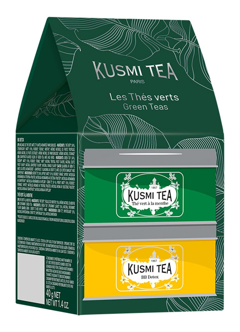 Kusmi Tea BB Detox & Spearmint Green Tea losse thee 2 stuks in giftbox Beige - Deal