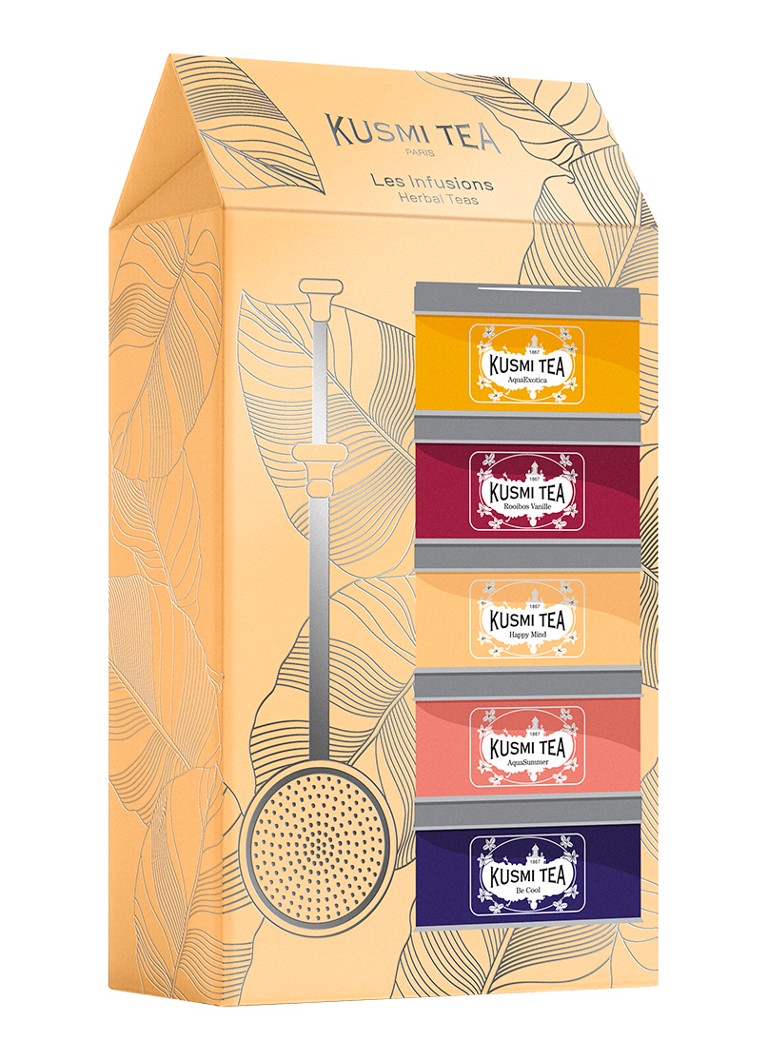 Kusmi Tea Herbal Teas losse thee met thee-infuser 6-delig in giftbox Beige - Deal