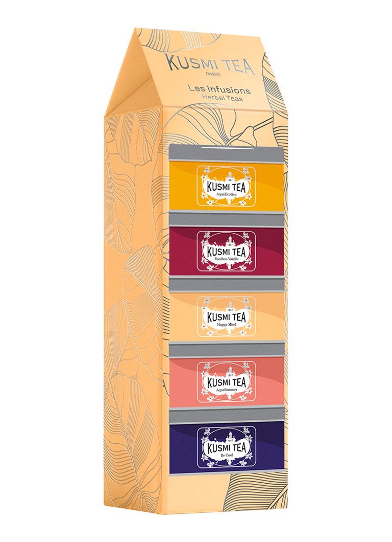 Kusmi Tea Herbal Teas losse thee 5 stuks in giftbox Beige - Deal
