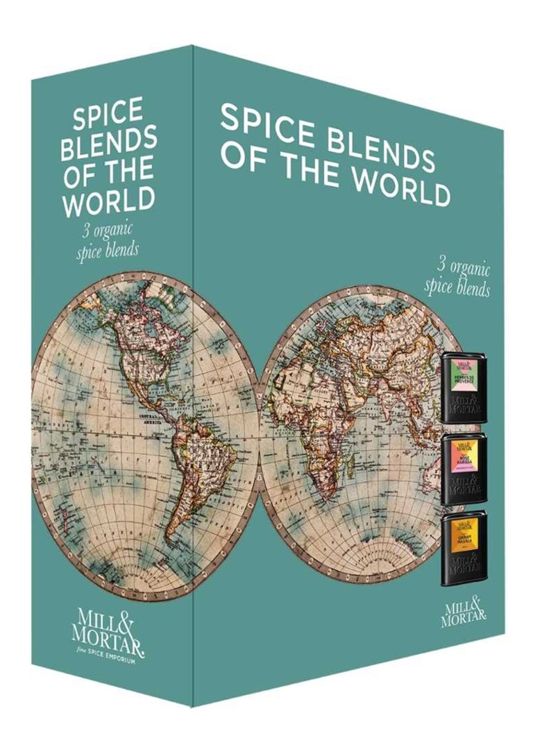 Mill & Mortar Spice Blends of the World kruidenmix in geschenkverpakking 125 gram Zeegroen - Deal