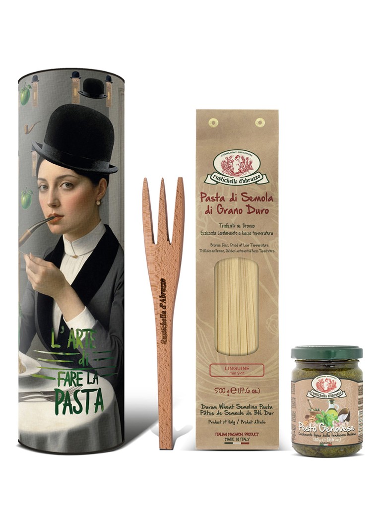 Rustichella d'Abruzzo Magritte linguine en Genovese pesto - pasta geschenkset - Deal