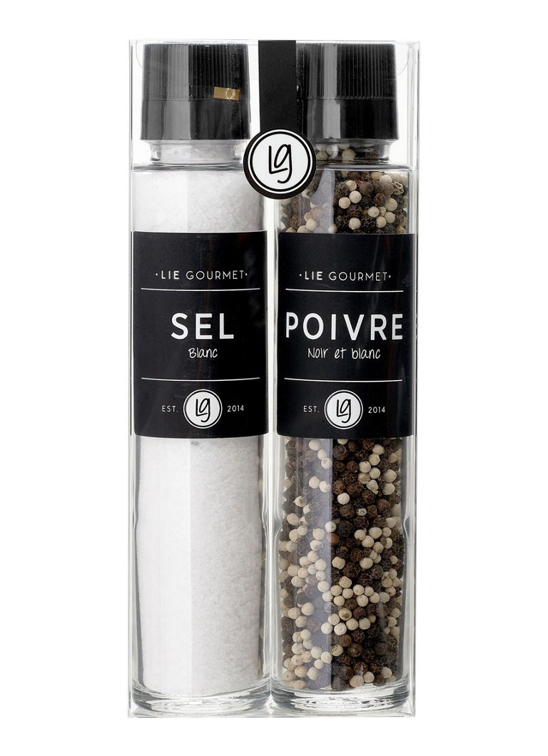 LIE GOURMET Peper- en zoutmolen in geschenkdoos set van 2 - Deal