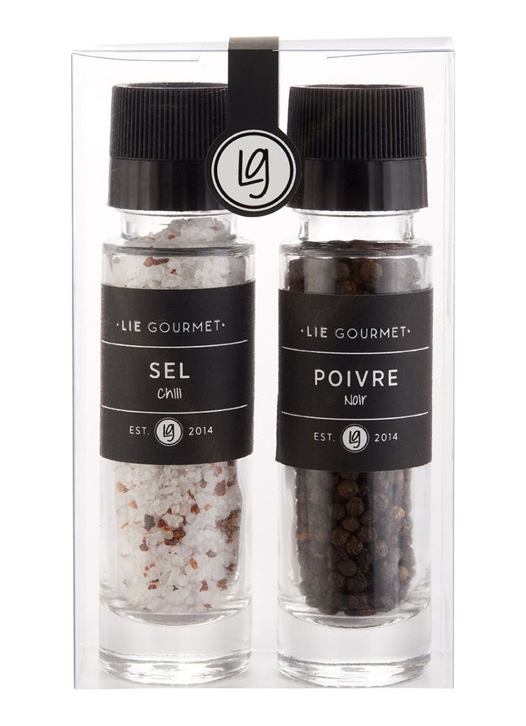 LIE GOURMET Peper en zout in geschenkverpakking set van 2 - Deal