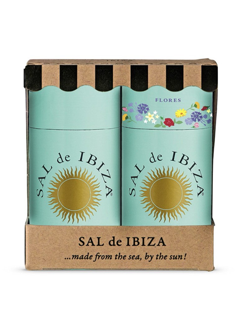 Sal de Ibiza Duo Beach Pure & Bloemetjes zeezout 200 gram - Deal