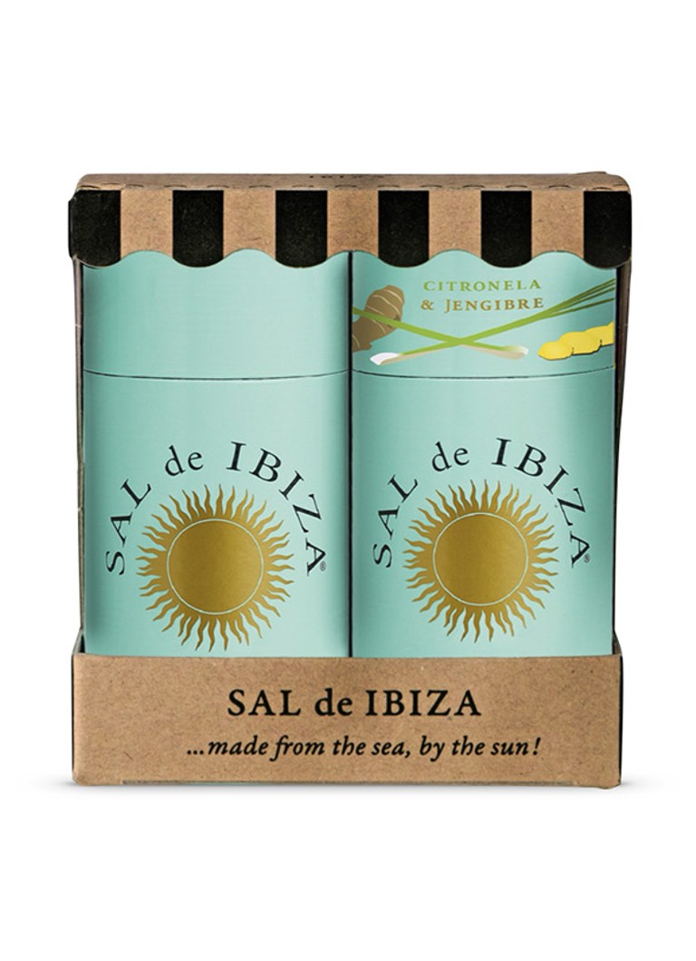 Sal de Ibiza Duo Beach Pure & Lemongras & Ginger zeezout 200 gram - Deal