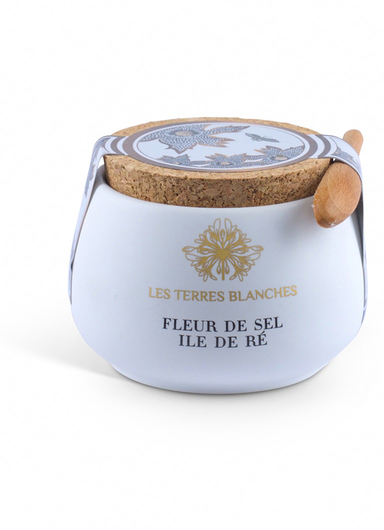 Les Terres Blanches Fleur de Sel Ile de Ré zeezoutvlokken met lepel 100 gram - Deal