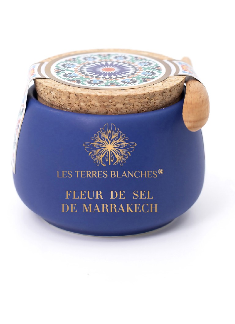 Les Terres Blanches Fleur de Sel Marrakech zeezoutvlokken met lepel 100 gram - Deal