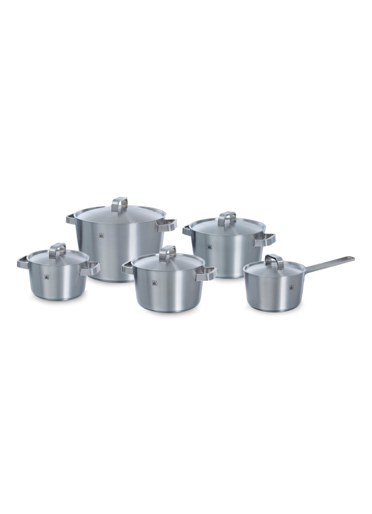 BK Conical+ pannenset 5-delig Zilver - Deal