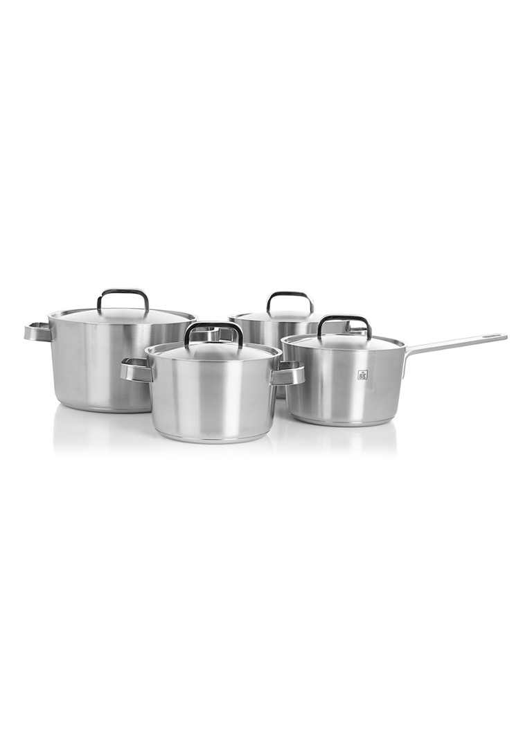 BK Conical+ pannenset 4-delig Zilver - Deal