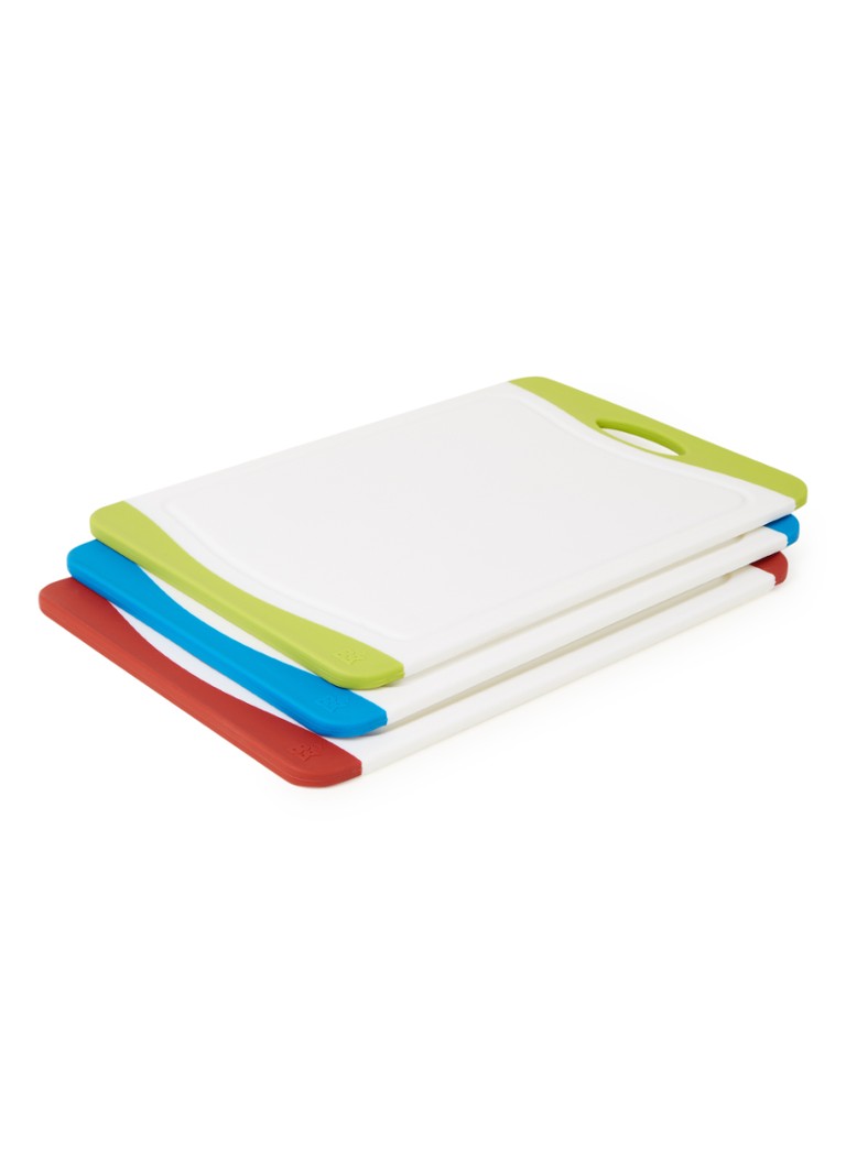 BK Universele snijplank 25 x 36 cm set van 3 Wit - Deal