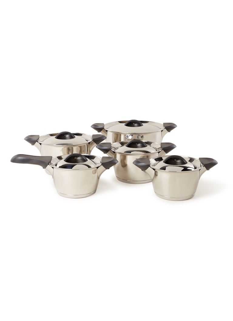 BK Q-Linair Classic pannenset 5-delig Zilver - Deal