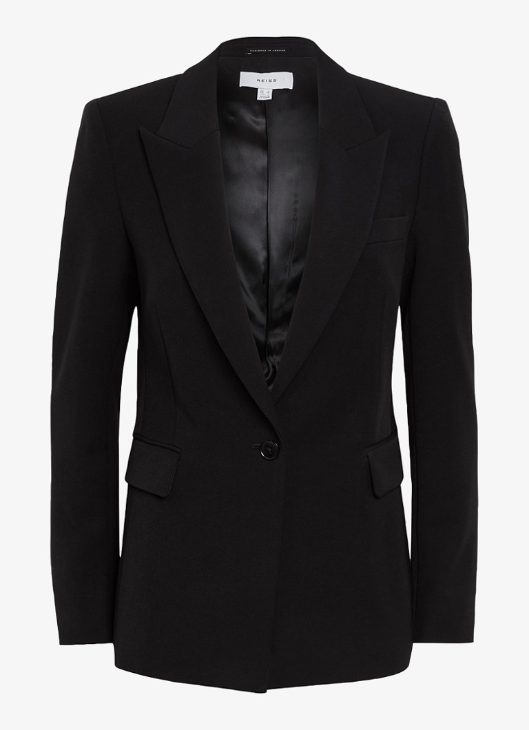Reiss Dames Gabi blazer met klepzakken in de kleur Black / Zwart