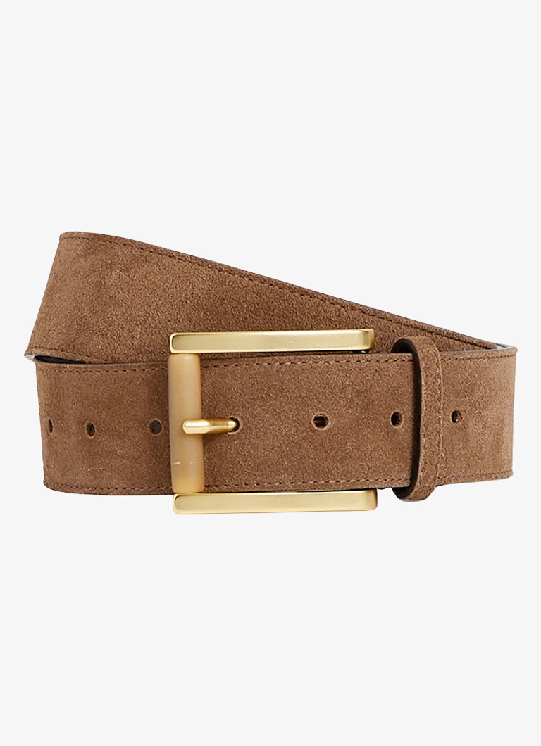 Reiss Dames Rosie riem van suède in de kleur Bruin
