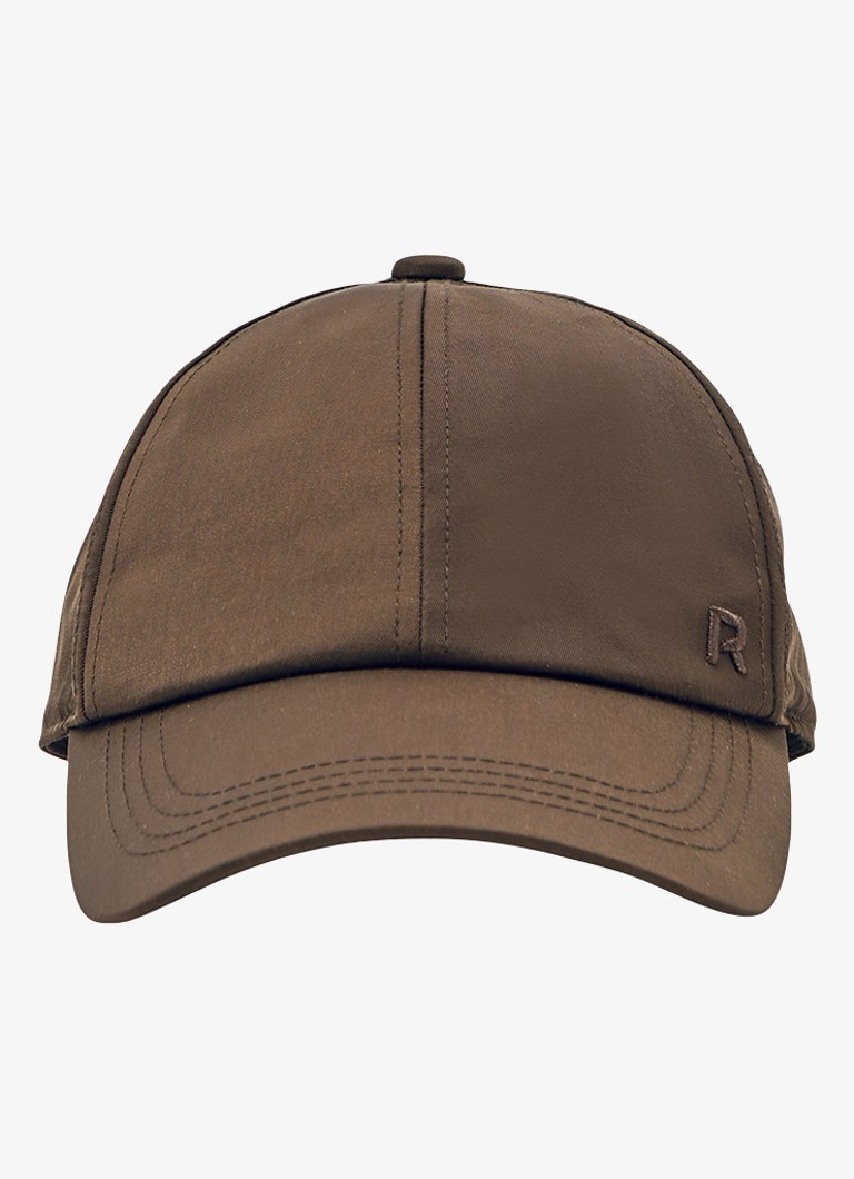 Reiss Dames Nicole pet met logoborduring in de kleur Bruin