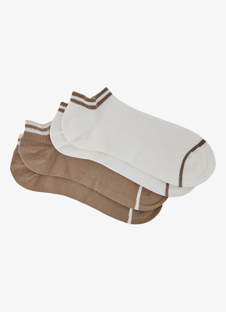 Reiss Dames Calla in katoenblend in 2-pack in de kleur Beige