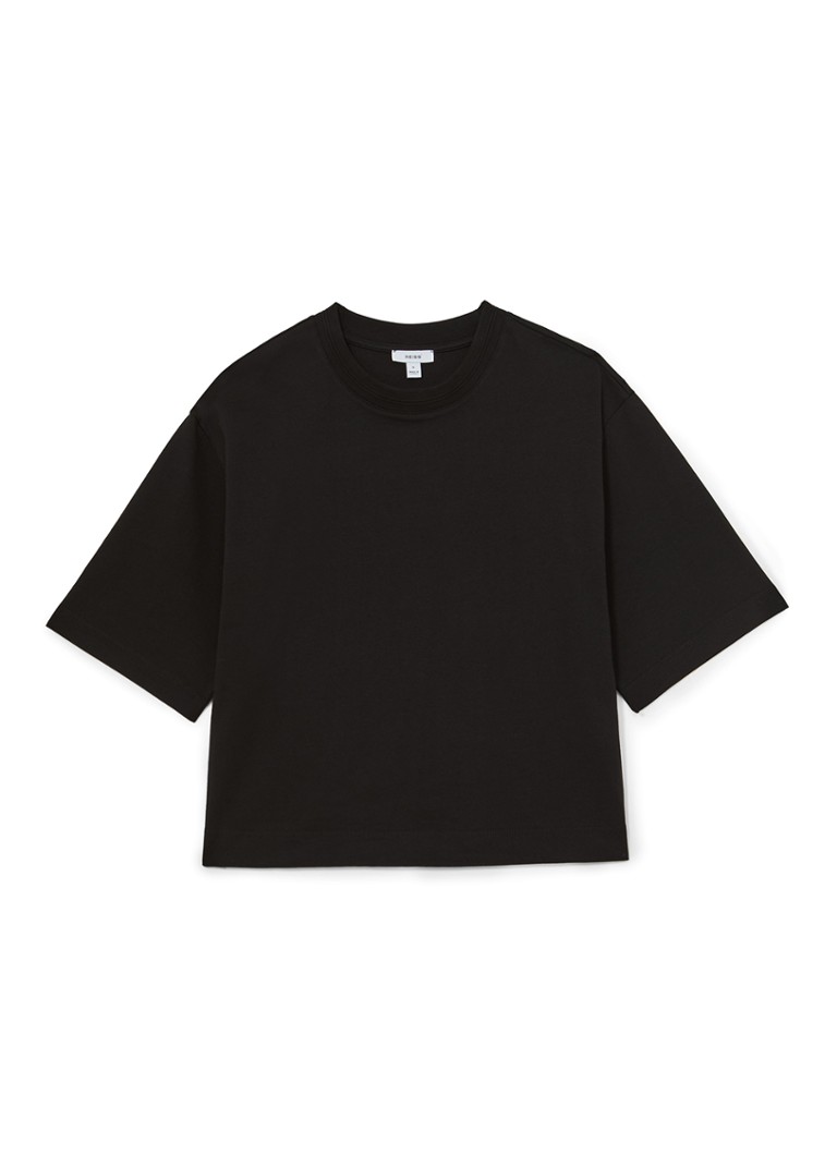 Reiss Dames Lara oversized T-shirt in de kleur Black / Zwart