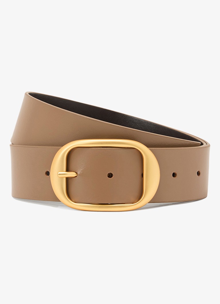 Reiss Dames Athena riem van leer in de kleur Bruin