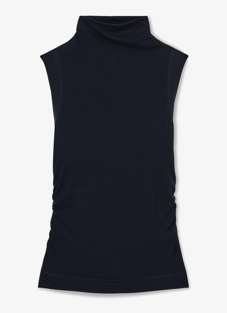 Reiss Dames Hattie fijngebreide coltrui in wolblend in de kleur Blauw